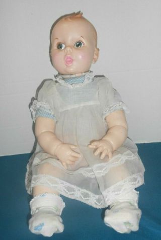 Vintage Gerber Baby 17 " Doll 1979 Flurt Blue Eyes Cute -)) ) 