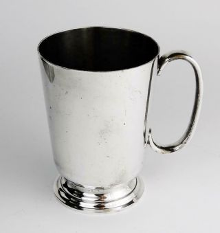 PARKSTONE YACHT CLUB Antique SILVER PLATED TANKARD c1900 3