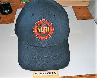 Slfd Canada Fire Department Fd Ball Cap Medium - Large 7 1/4inch Canadian Flag Hat
