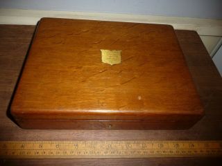 Antique Mappin & Webb Cutlery Box In Vgc With Upper Tray - Gun Case / Phone Box