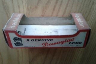 Vintage Heddon - Dowagiac Crazy Crawler Box Only Marked " 320 - Bwh "