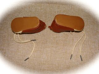 VINTAGE TERRI LEE DOLL OIL CLOTH SADDLE OXFORD SHOES FOR 16 