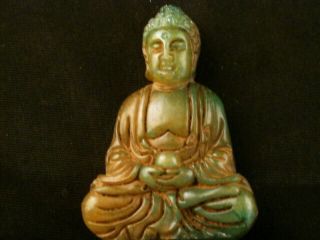 Chinese Jade Hand Carved Buddha Little Statue K122