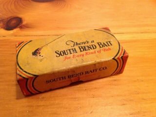 Vintage South Bend Bass - Oreno (empty Box) For No.  973lum (luminous) Bait.