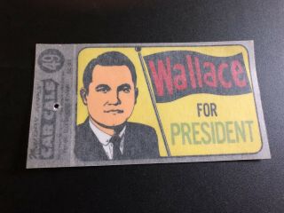 George Wallace For President Colorful Decal