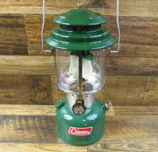 Vintage Coleman 220f Double Mantle Lantern Dated 5/71 Sunshine Of The Night