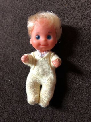 Vintage Mattel Sunshine Family Baby Sweets Doll 1973 Blonde Made In Tawian