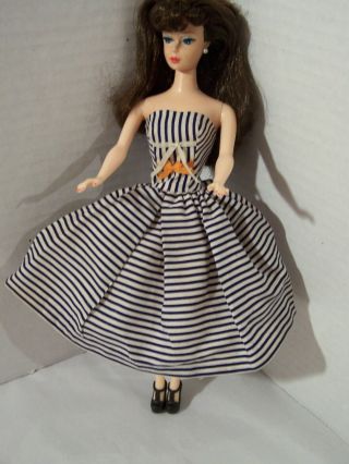 Vintage Barbie Cotton Casual Dress 912 1959 - 62 G54 - 11r