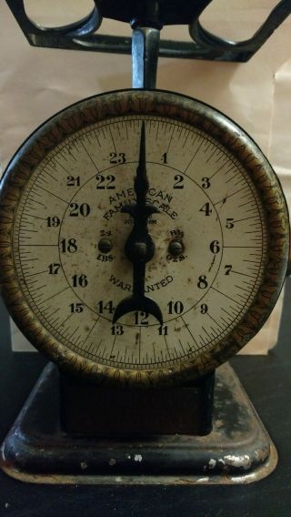 Vintage 1898 American Family Scale 24 Lb Scale.