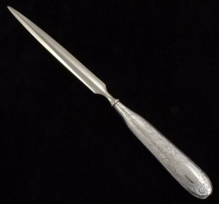 Large Letter Opener With French Silver Edwardian Handle