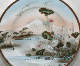 Stunning Antique Japanese Hand Painted Porcelain Plate Circa Early 1900s 2