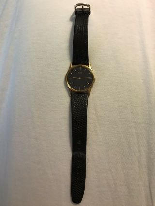 Vintage Seiko Mens Ultra Thin Gold Tone Dress Watch