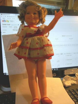 16 " Shirley Temple " Stand Up & Cheer " Doll Dress By Ideal - 1973