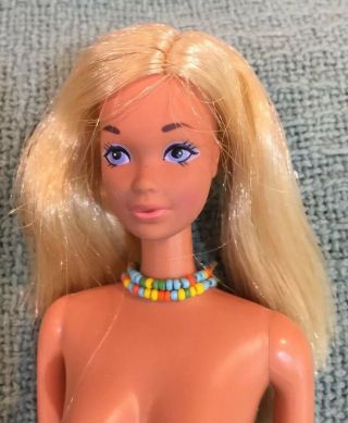 Vintage Malibu Sunsational Pj Barbies Friend Doll Steffie Face Pealing Leg