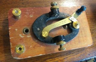 Antique Signal Electric Morse Code Straight Key Telegraph Ham Radio As - Is Parts