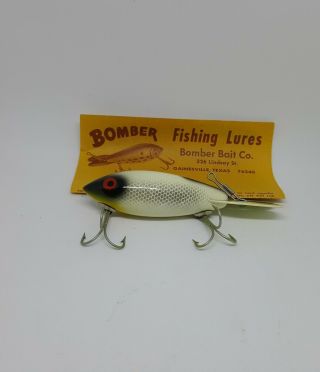 Vintage Wood Bomber Fishing Lure Smoke Bomber 558