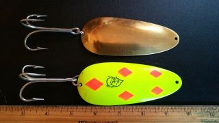 Eppinger Huskie Jr.  Devle Musky Saltwater Large Game Fish Spoons Brass Chrome