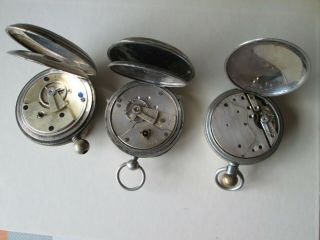 3 Antique / vintage pocket watches for spares / collectors. 4