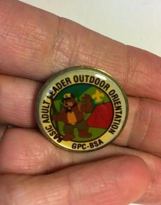 Cub Scout Baloo Basic Adult Leader Outdoor Orientation Pin Gpc - Bsa