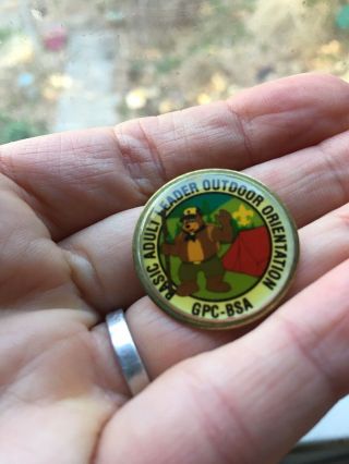 Cub Scout Baloo Basic Adult Leader Outdoor orientation pin GPC - BSA 4