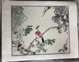 Vintage Japanese Woodblock Print Bird & Landscape Koson?