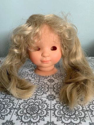 Gotz 18 Inch Doll Head Only Repair Mold 128 - 16 Vintage Hair