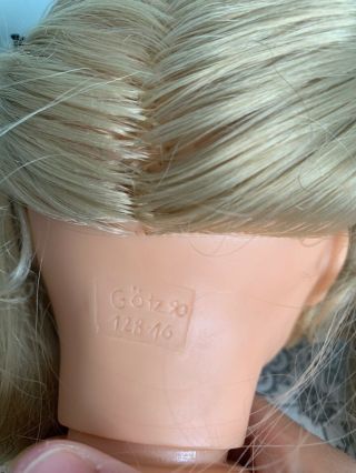 Gotz 18 inch Doll Head Only Repair Mold 128 - 16 Vintage Hair 3