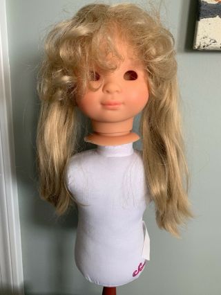 Gotz 18 inch Doll Head Only Repair Mold 128 - 16 Vintage Hair 5