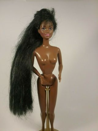 Vintage Aa African American Barbie Doll Christie? 80 