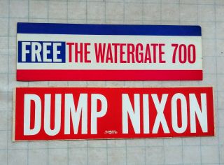 Dump Nixon & The Watergate 700 Bumper Stickers
