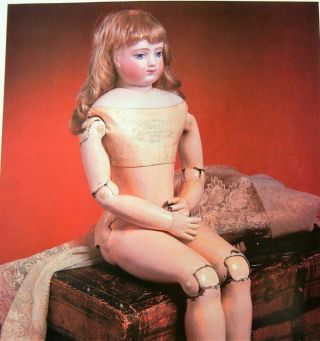 14p History Article & Color Plates Antique Leather - Bodied French Fashion Dolls