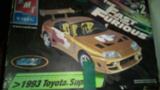 Vintage Amt/ertl Fast And Furious 93 Toyota Supra.  Partially Started.