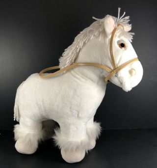 Cabbage Patch Kids Show Pony White Horse Doll Plush No Saddle Vintage 1984