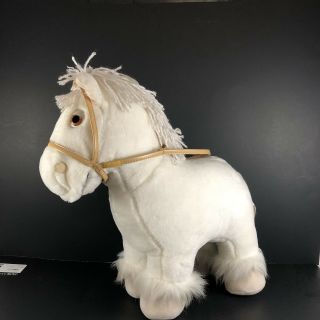 Cabbage Patch Kids Show Pony White Horse Doll Plush No Saddle Vintage 1984 2