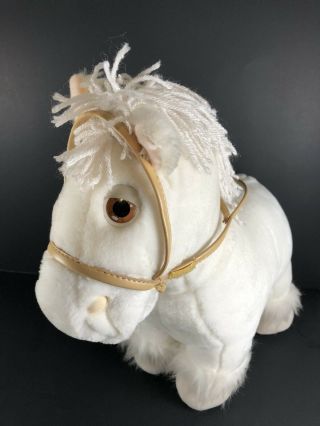 Cabbage Patch Kids Show Pony White Horse Doll Plush No Saddle Vintage 1984 3