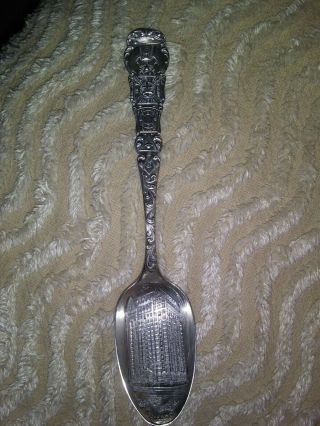 Chicago Masonic Temple Seeing Eye Figure Figural Sterling Silver Souvenir Spoon