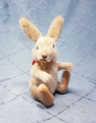Steiff Niki Jointed Rabbit Easter Bunny 8.  6 " 1950s Glass Eyes Nr