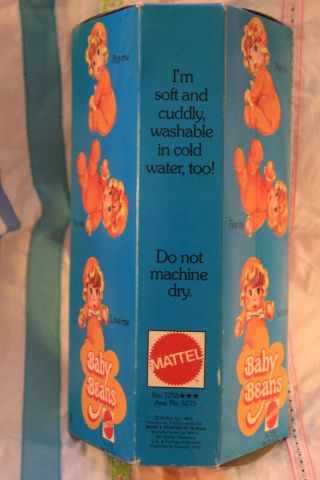 Mattel Baby Beans Orange 7255 Bippy 1974 4