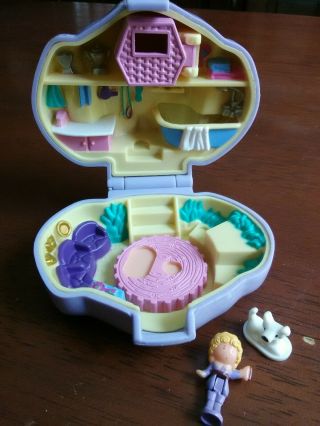 Polly Pocket Vintage Mini Dog Compact Polly With Dog