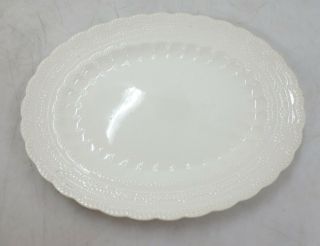 1926 Antique Spodes Jewel Copeland White Lace Large 15 " Oval Serving Tray