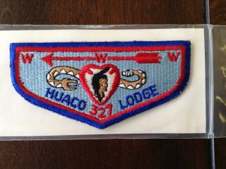 Huaco Merged Oa Lodge 327 Old Scout Flap Patch