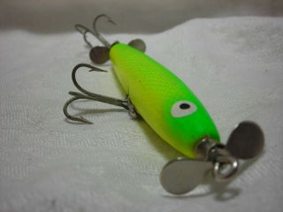 Vintage Bomber Spin Stick Fishing Lure in Fluorescent Colors 5
