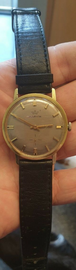 Marvin Cal.  525 Gents Gold Plated Vintage Watch