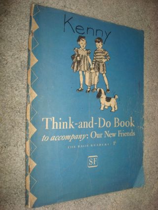 Vintage 1940 Basic Readers Think And Do Book Scott Foresman & Company