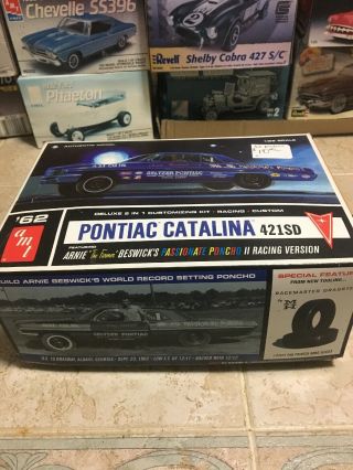 Vintage Amt 1962 Pontiac Catalina Model Car Kit 1/25