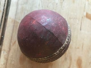 vintage / antique cricket ball,  at least 30 years old,  decent shape 3