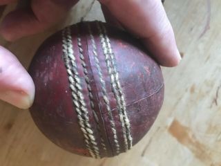 vintage / antique cricket ball,  at least 30 years old,  decent shape 5