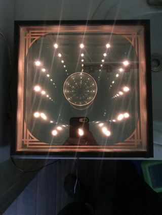 Vintage Infinity Mirror With Tunnel Lights Electric 2230