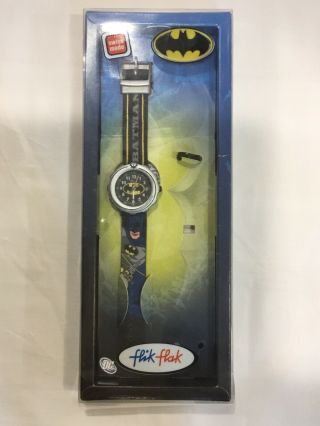 Vintage Swatch Flik Flak Swiss Made Batman Watch