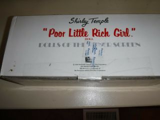 Vintage Shirley Temple " Poor Little Rich Girl " Porcelain Doll Danbury